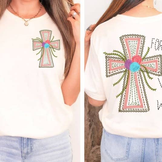 Sweet and Sassy Tees - Wholesale Sublimation Transfer - For God So Loved the World DTF Transfer