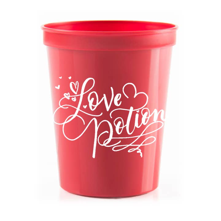 Love Potion Valentine's Day Party Cup Set for wholesale by Cami Monet