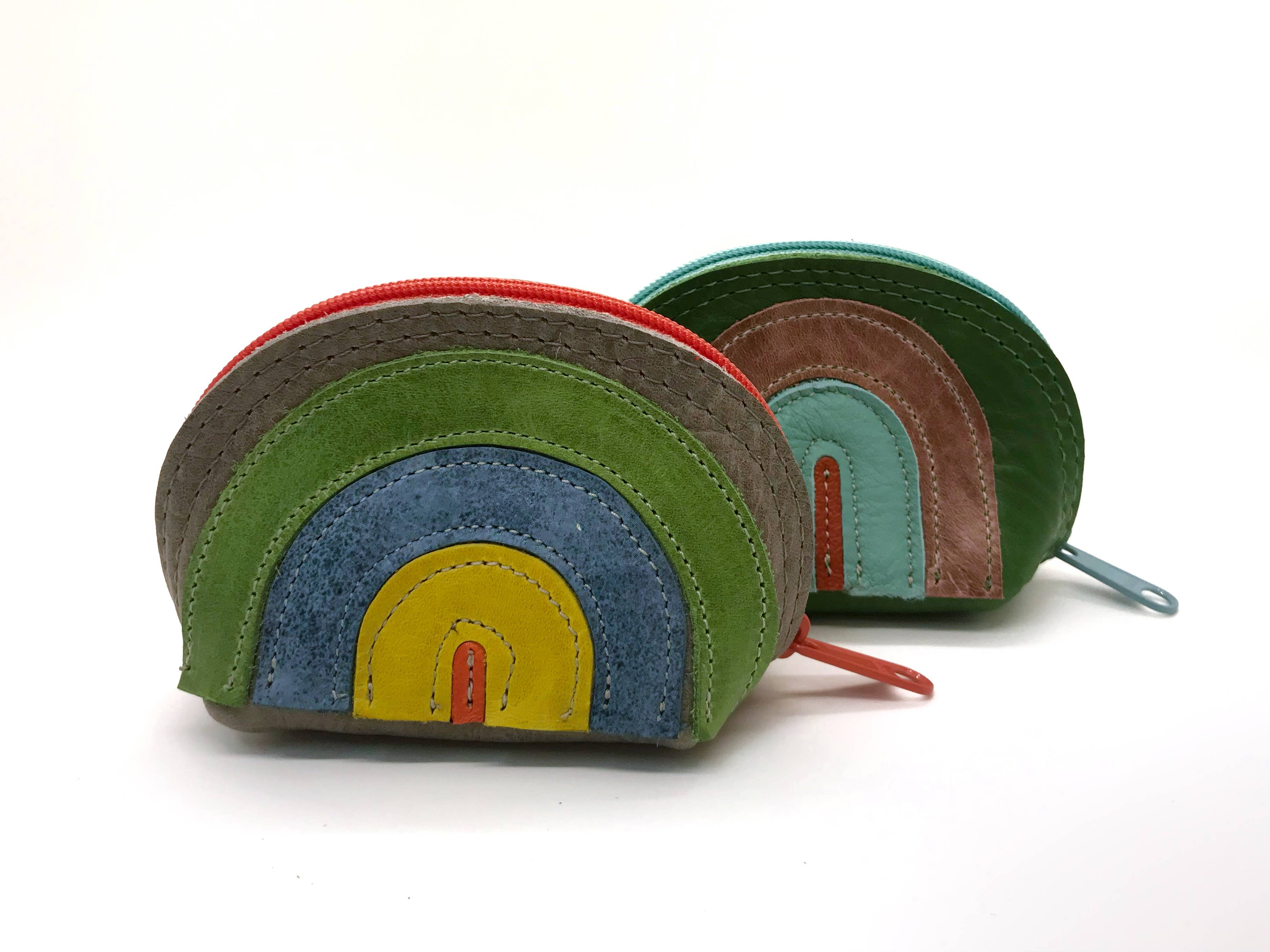 Vicki Jean Leather Design Co. - Wholesale Pouch - Women's - Rainbow Leather Appliqué DJ Pouch