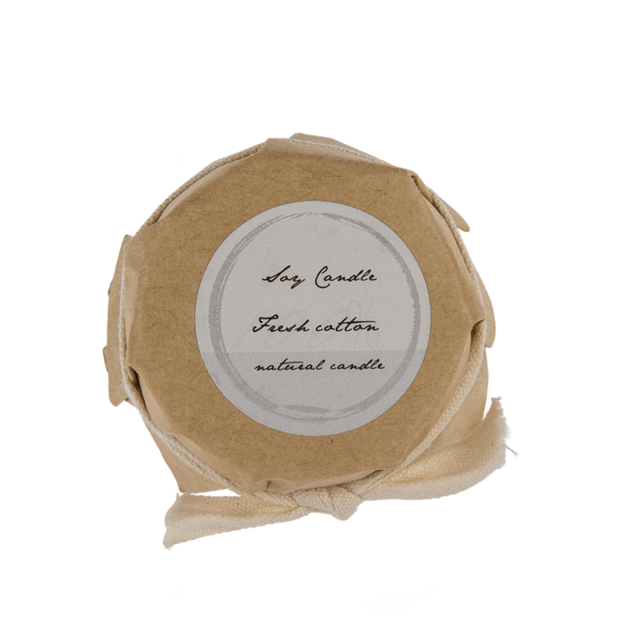 Out of the blue KG - Vente Bougie en bocal - Bougie en cire naturelle parfumée (Thé blanc, Vanille, Lys, Jasmin, Gardénia, Coton français)2