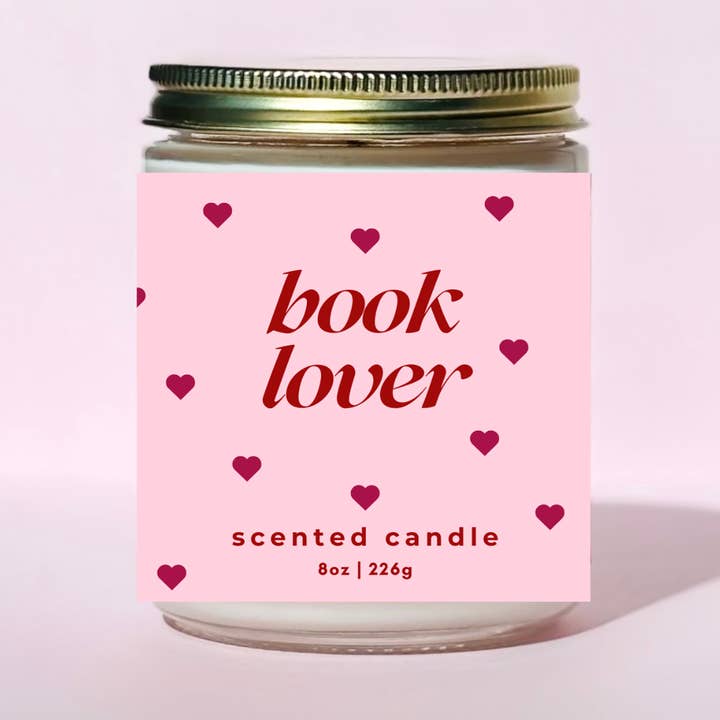 Book Lover Candle | Valentine's Day Bookish Candle for wholesale by Free Ethos