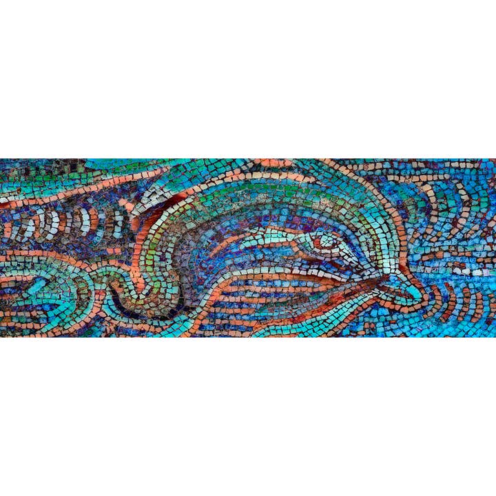 Bluyonda Silk Scarves - Wholesale Scarf - Unisex - Silk Chiffon Scarf "Dolphin" 180cmx65cm.1