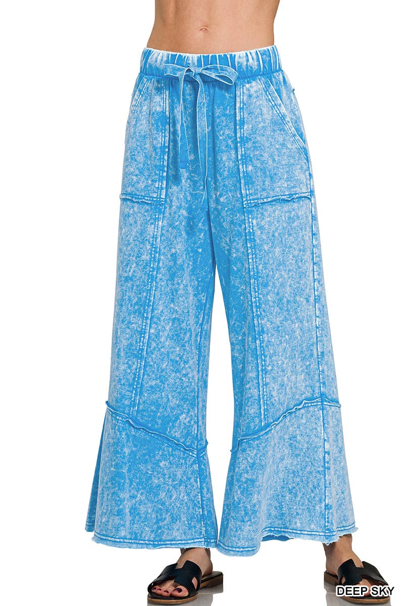 42POPS - Wholesale Pants - Women's - `.Acid wash French terry Pants w/ pockets9