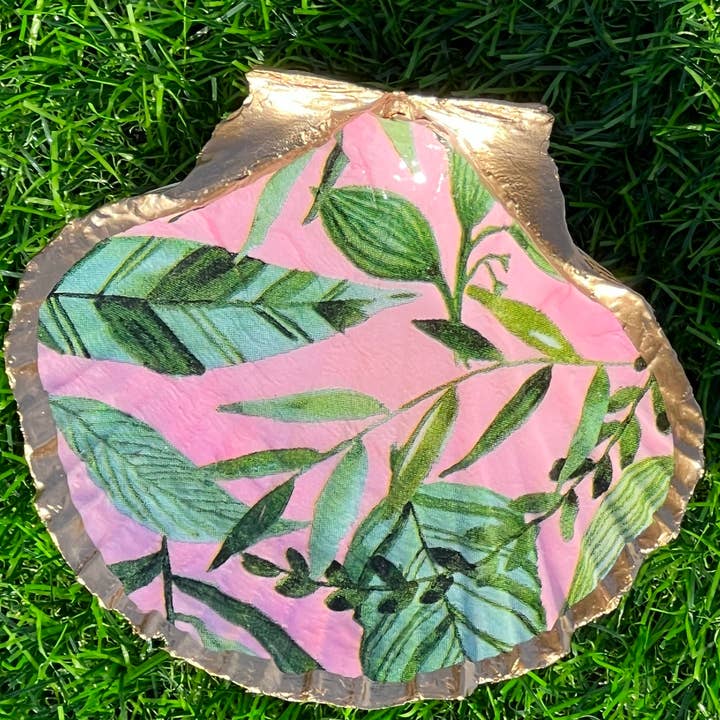 DogFish Design 13 - Wholesale Jewellery dish - Aruba Palms Trinket Shell1