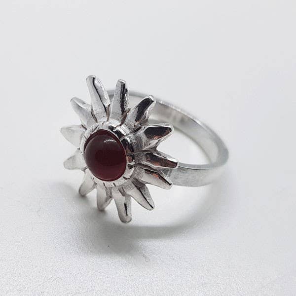 Platasari - Wholesale Cocktail/Statement Ring - sun ring with stone0