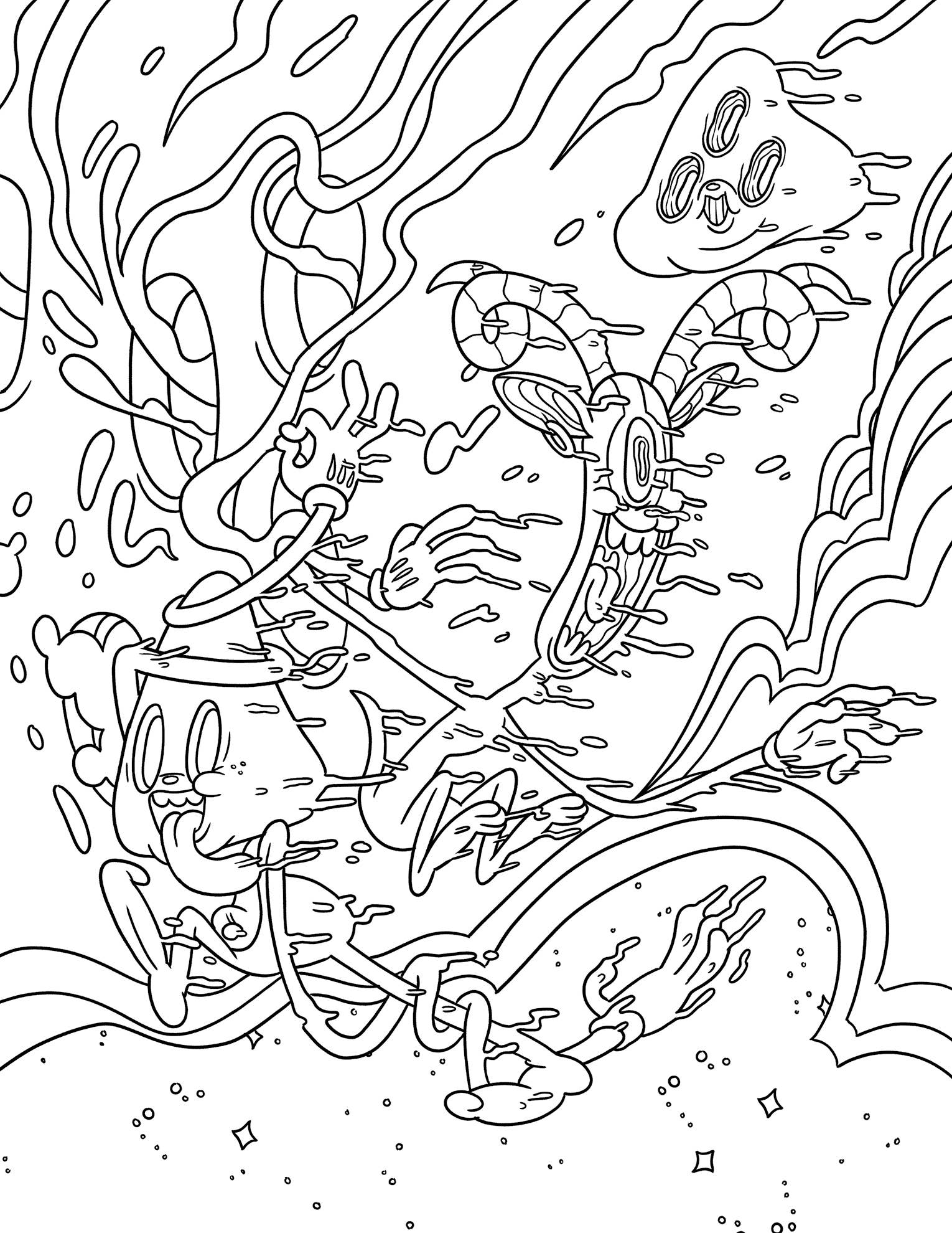 rouge, rose, jaune Livre de coloriage That's Trippy, CB-030 en vente sur Faire2