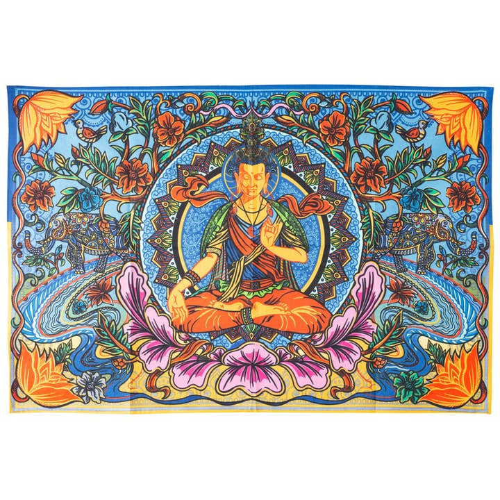 Benjamin International - Wholesale Tapestry/Textile - 3D Buddha Lotus Tapestry