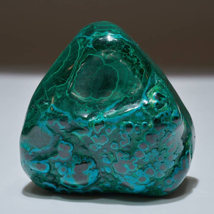 Malachite And More - Wholesale Spiritual Stone/Crystal - 0.87 LB Polished Malachite & Chrysocolla Freeform0
