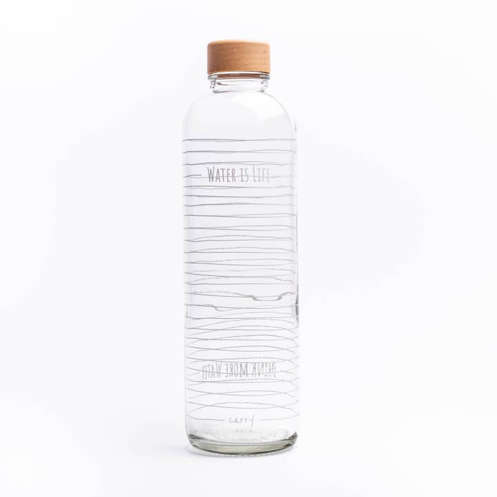 Garrafa de vidro - CARRY Bottle WATER IS LIFE 1,0l por atacado de Carry Bottles