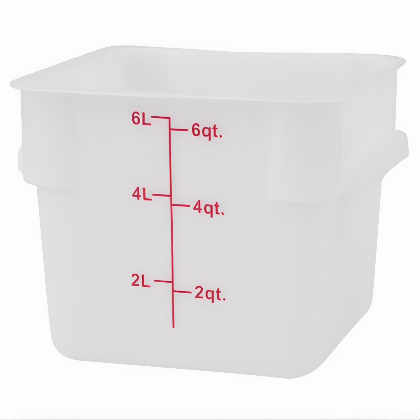 EcoQuality - Vente Boîtes de conservation - Récipient de stockage alimentaire, carré, polycarbonate blanc2