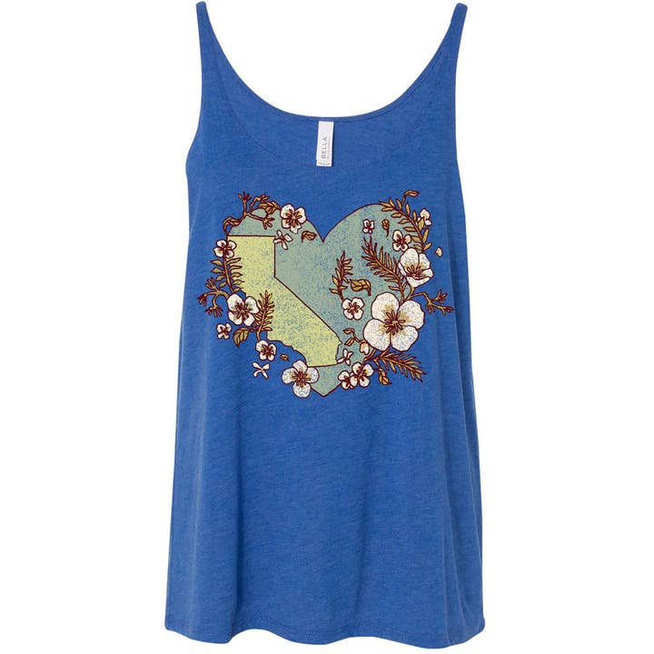 Heart State Flowy Tank for wholesale by State Bliss