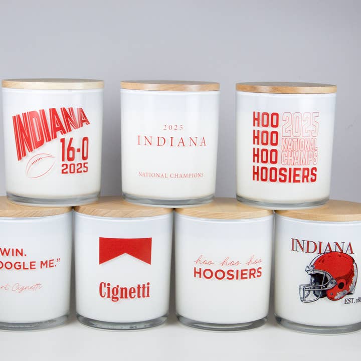 Unplug Soy Candles - Wholesale Jar/Filled Candle - NEW ARRIVAL: Indiana National Championship Collection8