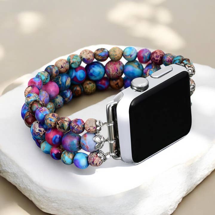 Wisteria Wonder Jasper Stretch Urrem for engroshandel hos Cape Diablo