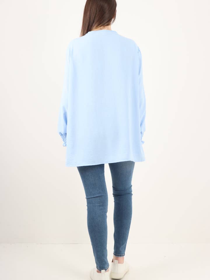 Miss Bold – wholesale Tunic – Women’s – Italian Shirred V Neck Long Sleeve Tunic Top11