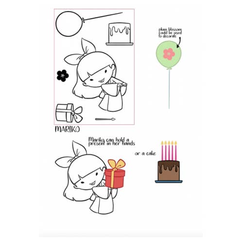 Impronte D'Autore - Wholesale Rubber/Decorative Stamp - Mariko transparent polymer stamps1