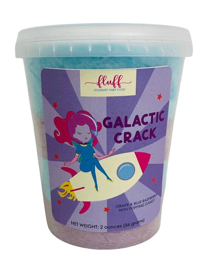 Galactic Crack Cotton Candy for wholesale by Fluff gourmet fairy floss
