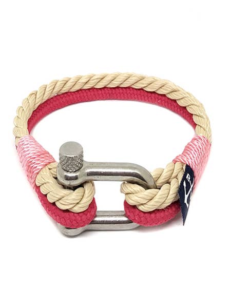 Bracelet nautique classique et rose Bran Marion Yachting pour la vente par Bran Marion