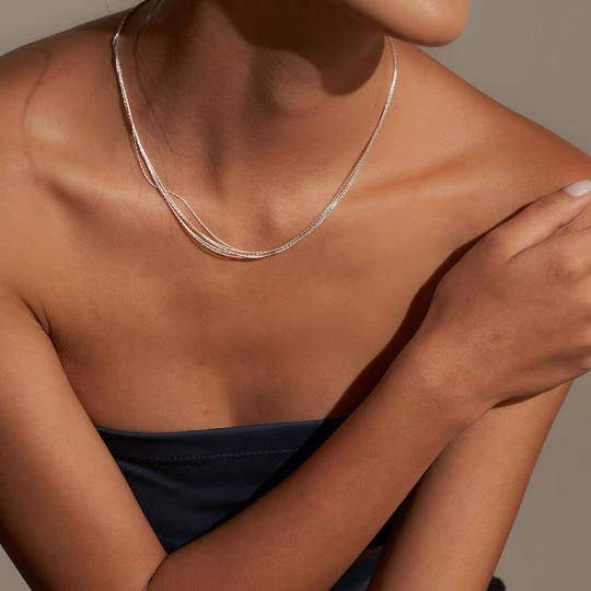 happyzzzsu - Wholesale Jewelry Set - 4 Multi-Layer Layered Necklace Set1