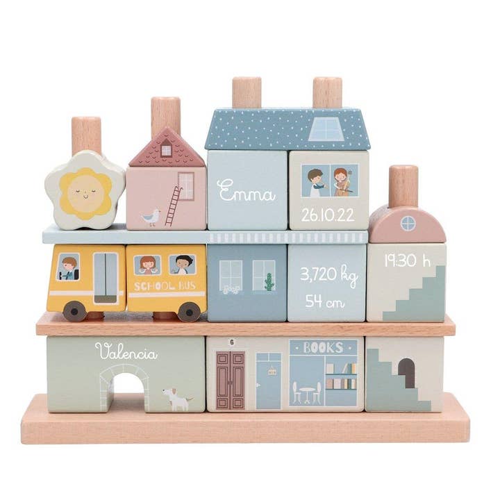Tutete - Vente Cubes de jeu – enfant et bébé - Ville Empilable Naissance