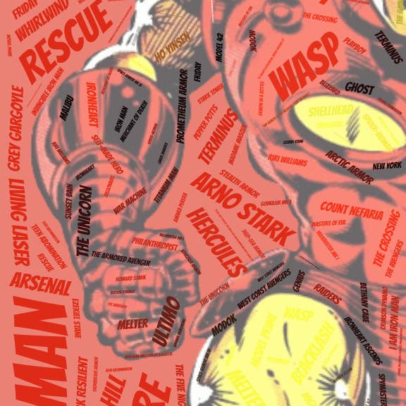 Carreau mural en céramique Iron Man pour la vente par Quotables Geek Custom Designs