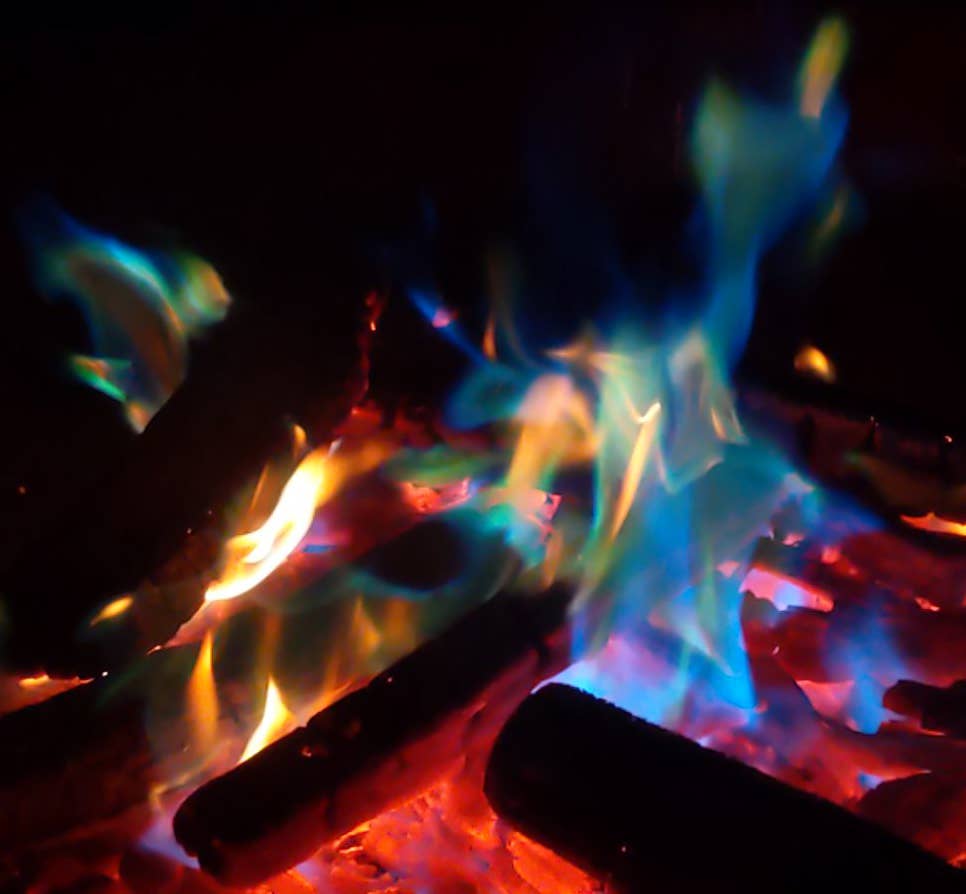 Azul/Verde Discos de llama de colores originales - Azul eléctrico de venta al por mayor en Faire7