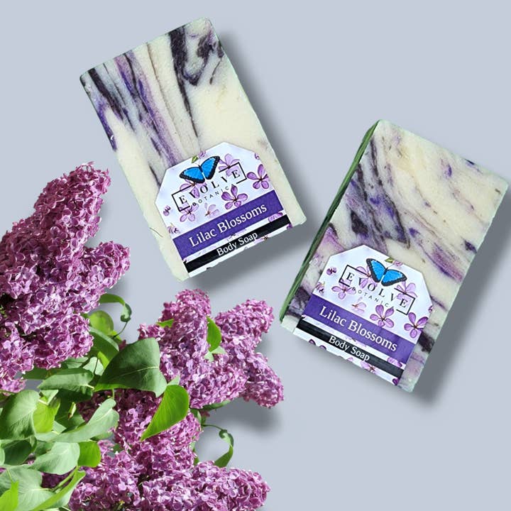 Seasonal Bar Soap handmade - Lilac Blossoms for wholesale by Evolve Botanica