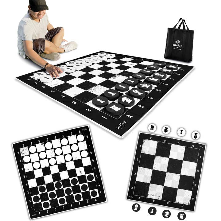 Jeu de pions géants, d'échecs et de tac toe pour la vente par Swooc Games