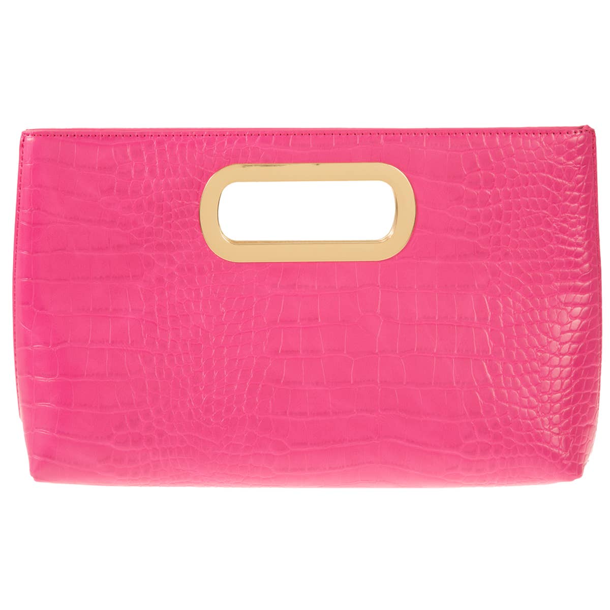 JNBFASHION.COM - Wholesale Clutch Bag - Women's - Crocodile Synthetic Leather Top Handle Clutch…4