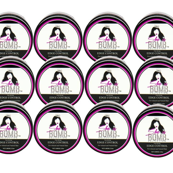 She Is Bomb Collection - Wholesale Hair Styling Gel/Mousse - Fast Drying Edge Control 3.5oz4