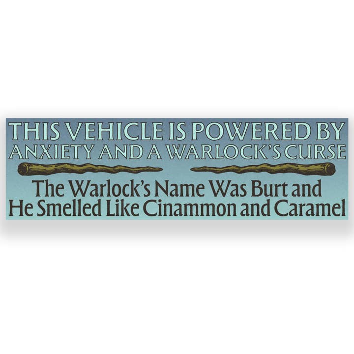 Ce véhicule est propulsé par l'anxiété Autocollant en vinyle pour la vente par SheeleyCo