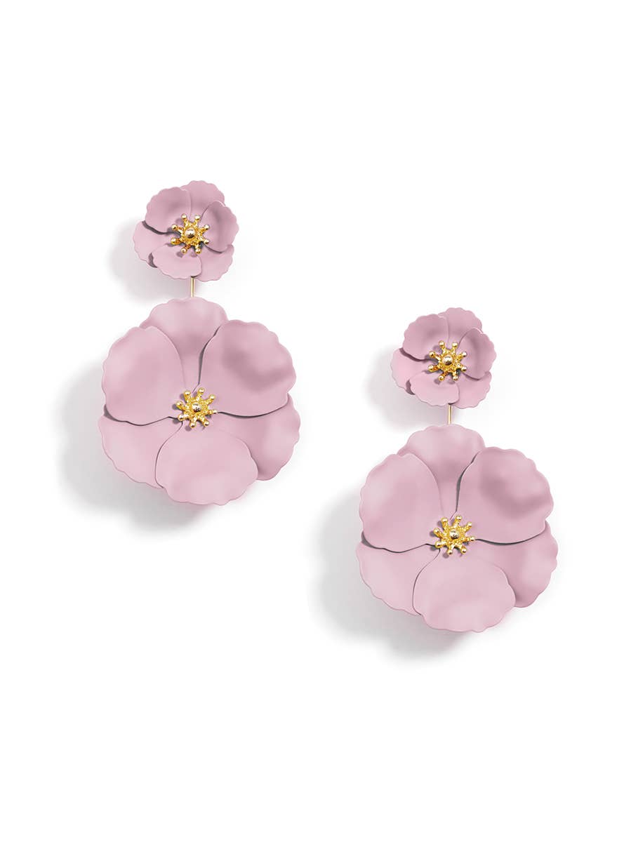 ZENZII Jewelry - Wholesale Dangle Earrings - Double Flower Drop Earring5
