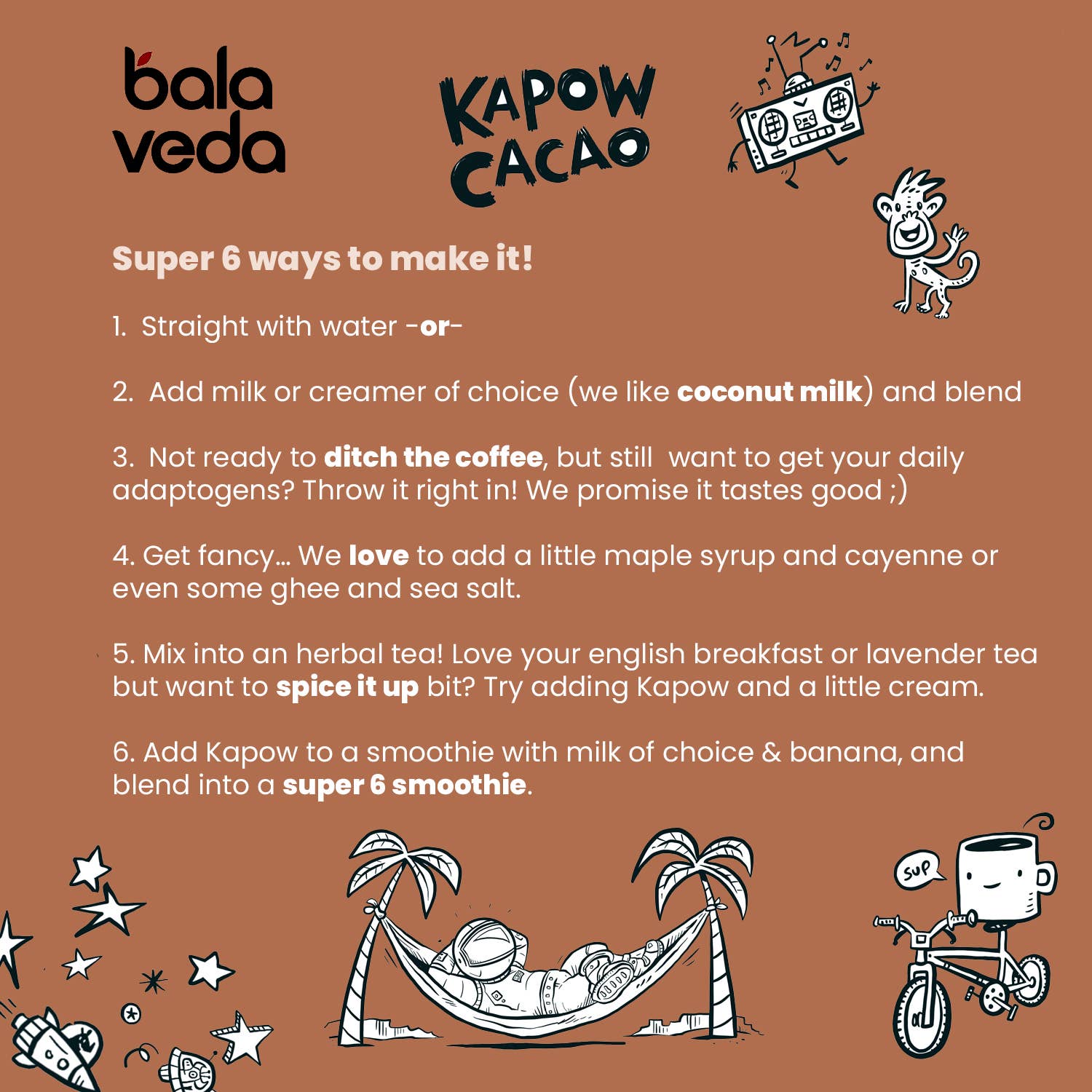 Balaveda – Großhandel Protein-/Superfood-Pulver – Kapow Cacao - Bio-Kaffeeersatz6