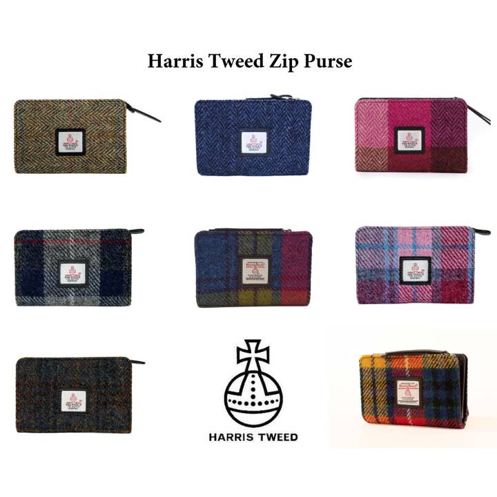 Bronte Moon - Wholesale Coin Purse - Women's - Harris Tweed - Ladies Zip Purse - Genuine Scottish Heritage4