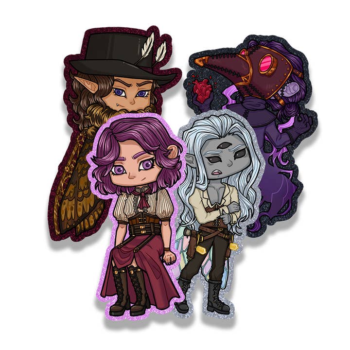 Monster Romance - Doves and Demons - Why Choose Sticker Pack for wholesale by Mocco and Friends