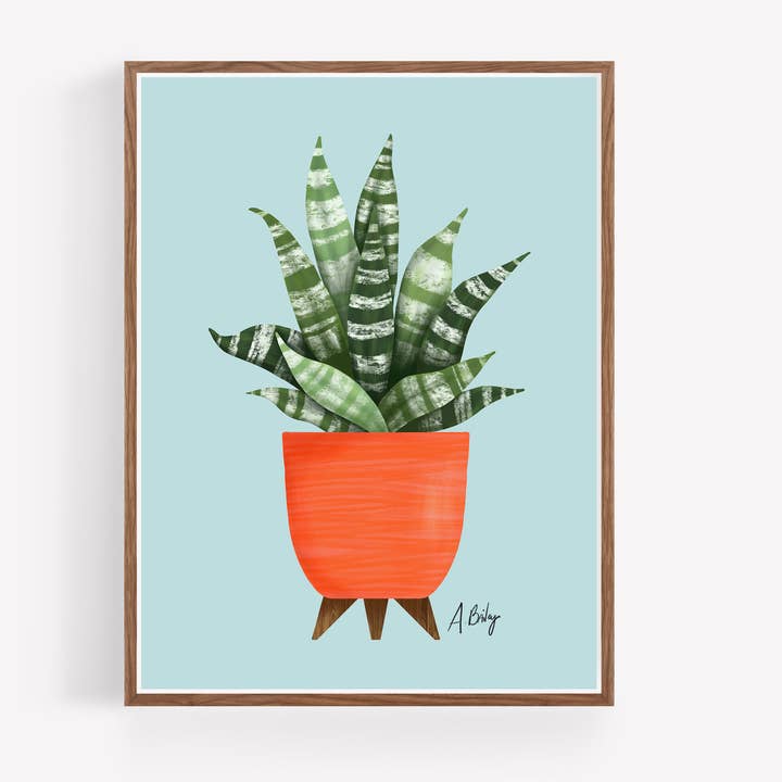 For the Sunshine Wandbild Topfpflanze für den Großhandel von Annie Bailey Art