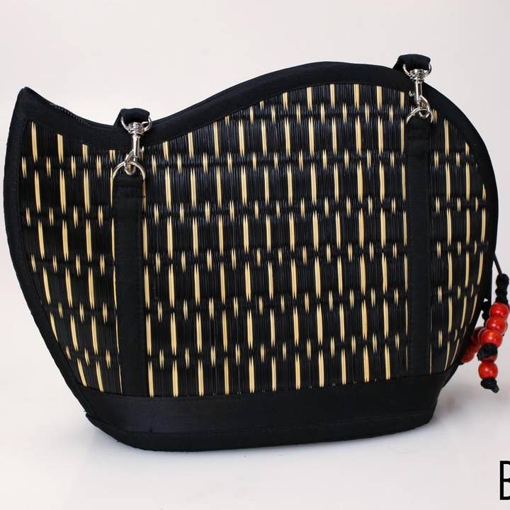 Baskets of Cambodia - Wholesale Crossbody Bag - Women's - Award-Winning Medium Size Asymmetrical Kiri Wave Purse20