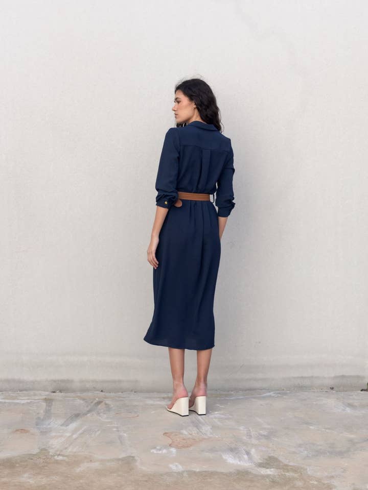 navy blue Shirt Dress Belt for wholesale on Faire