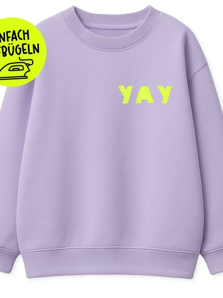 Flock-patch - YAY *påstrykbar* för wholesale av Paul und Clara