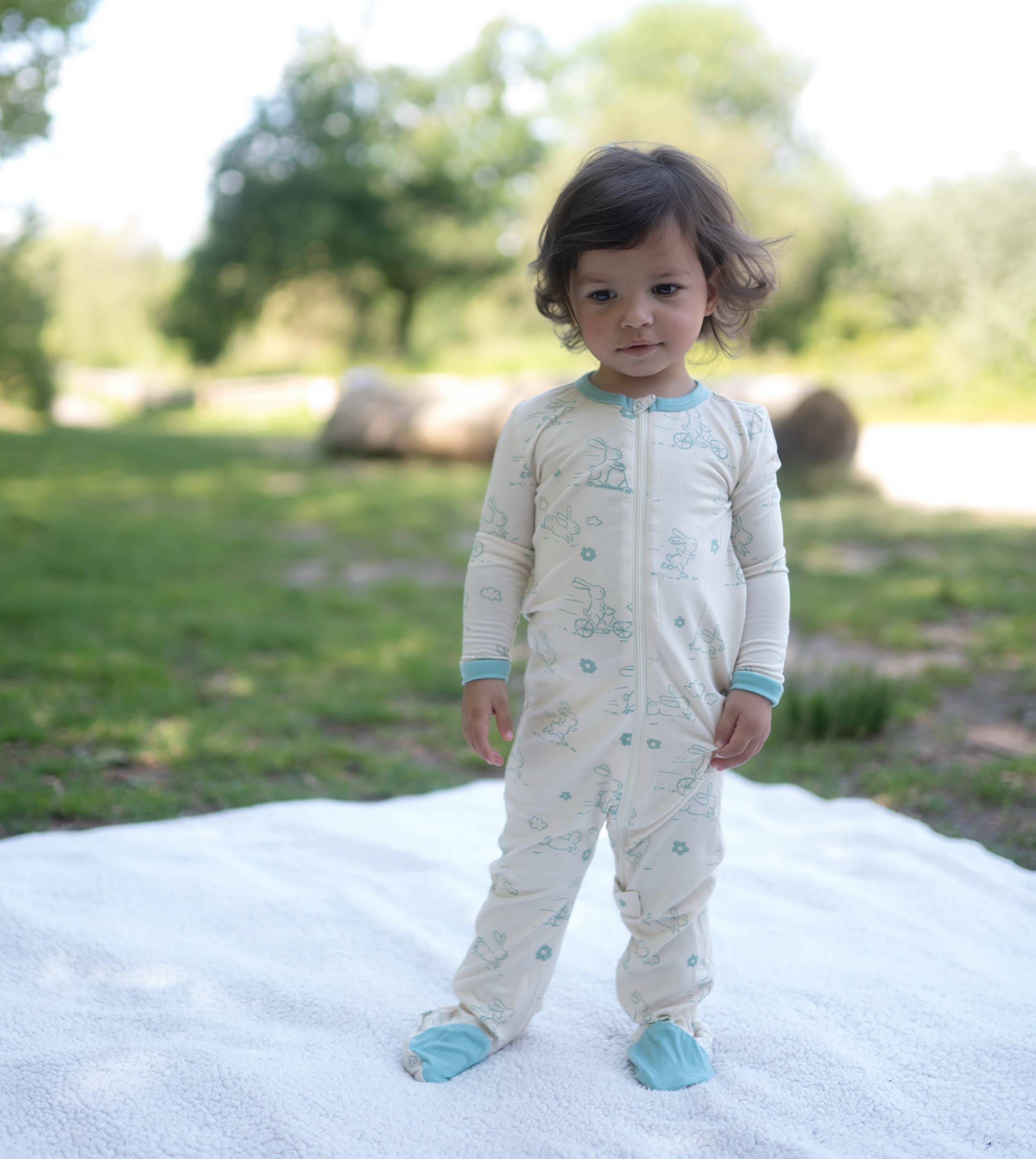 Silkberry Baby - Vente Grenouillère – bébé - Footies zip-up en bambou (imprimé)5