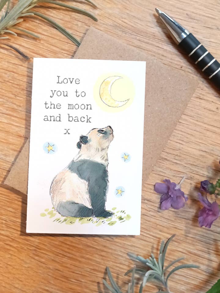 biglietto ricordo - Little Moments - formato carta di credito - LM04 per la vendita all'ingrosso da parte di Paper Shed Design Ltd