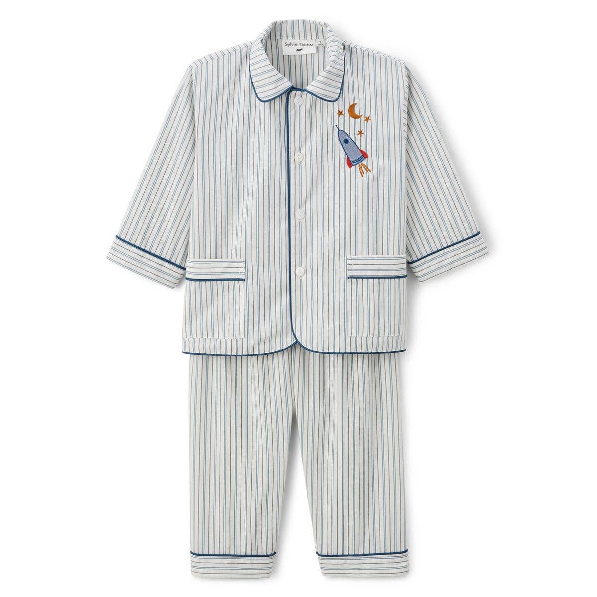 Sylvie Thiriez - Vendita all'ingrosso Completo pigiama - Unisex - Pigiama bambino Dimanche bleu0