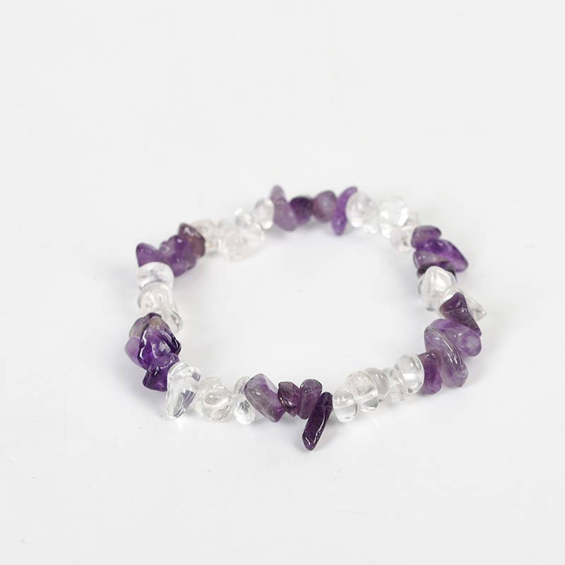 Mio Queena – wholesale Beaded bracelet – Women Natural Crystal Irregular Stone Bracelet - CS5