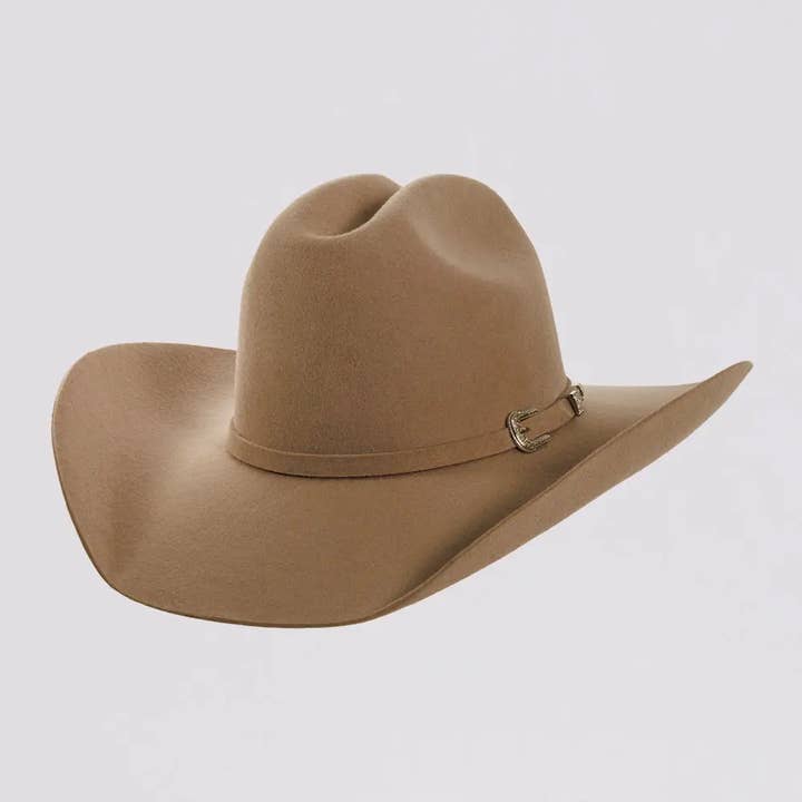 American Hat Makers - Wholesale Cowboy Hat - Unisex - 100% Wool Felt Western Cowboy Hat - Style Cattleman74