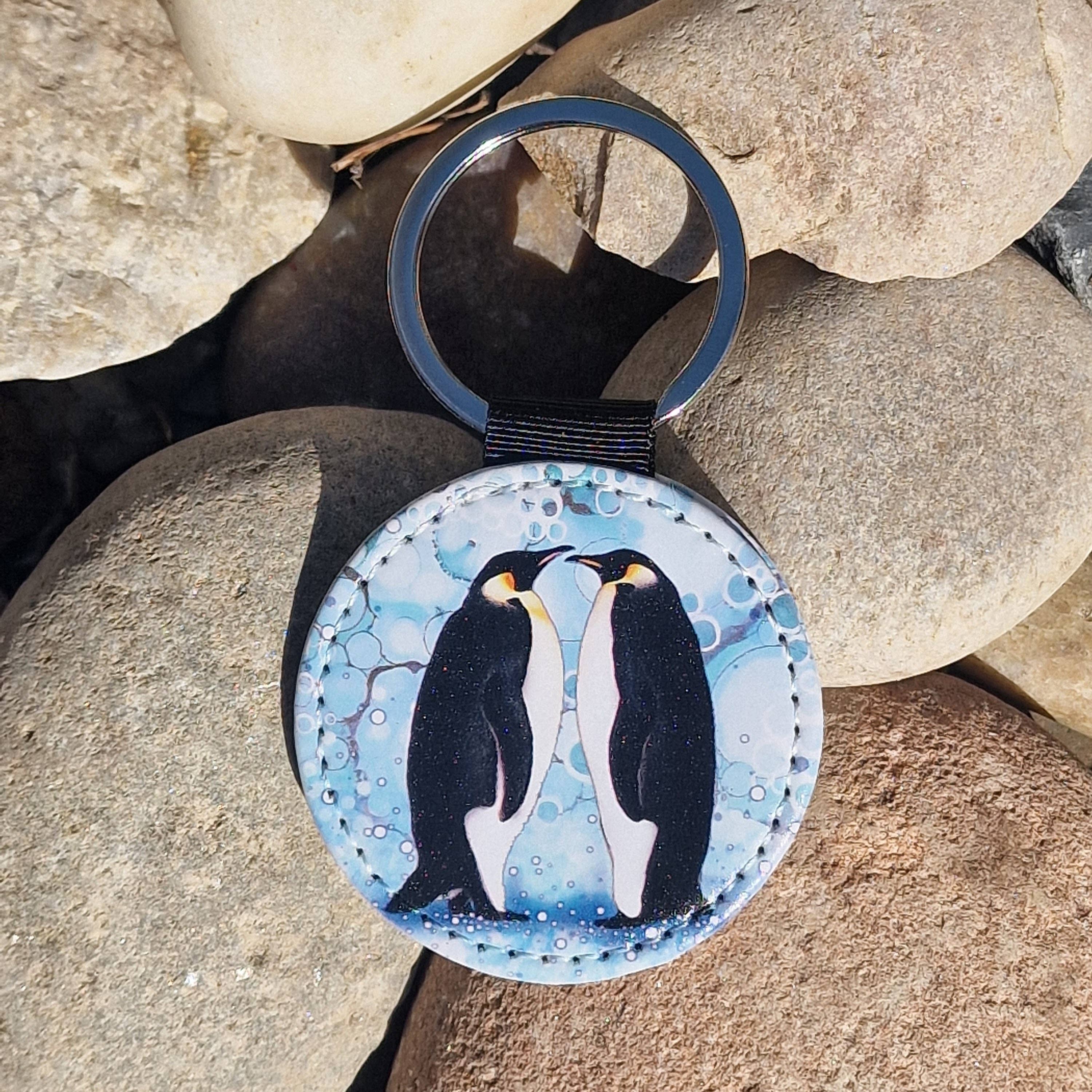 By Jo Crafts – wholesale Keychain – Unisex – 41-KR -Penguin Faux Leather Keyring5