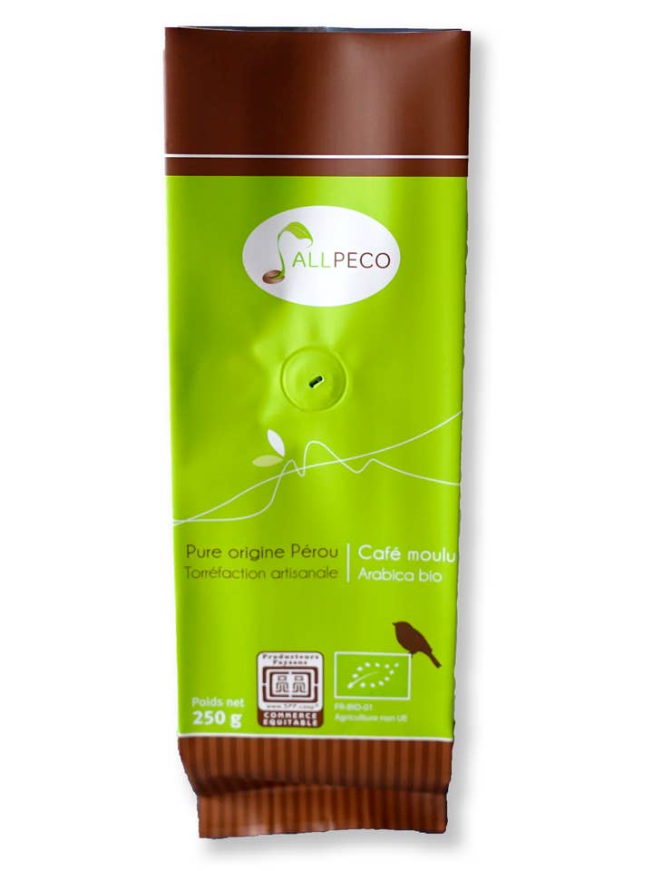 Organic coffee SPP Peru “Chanchamayo” for wholesale by ALLPECO