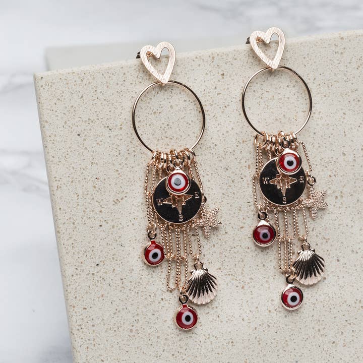 Sirener Øreringe | Forgyldt | Made in Italy for engroshandel hos NINA TRA LE NUVOLE