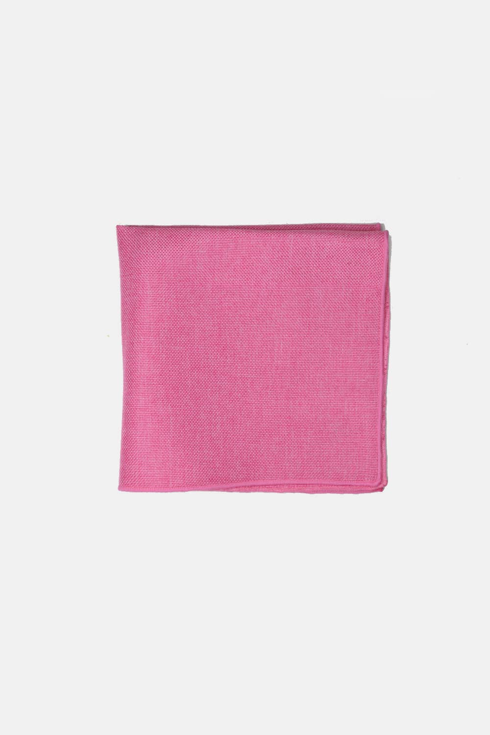 Curated Basics – wholesale Pocket square – Men’s – Pink Linen Pocket Square