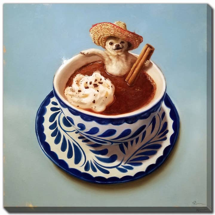 Mexican Hot Chocolate Printed 30x30 Canvas Wall Art for wholesale by Streamline Art