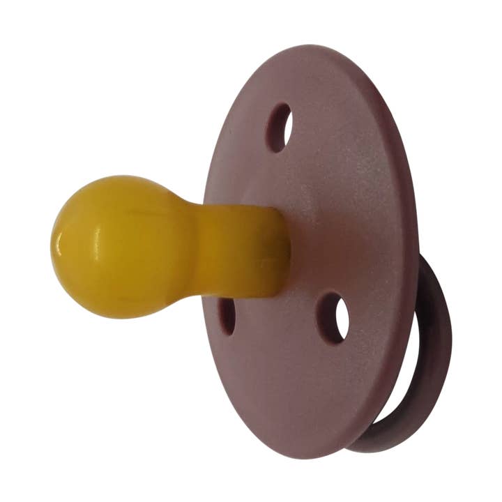 Round Pacifier Latex 0m “Heath flower” for wholesale by mininor