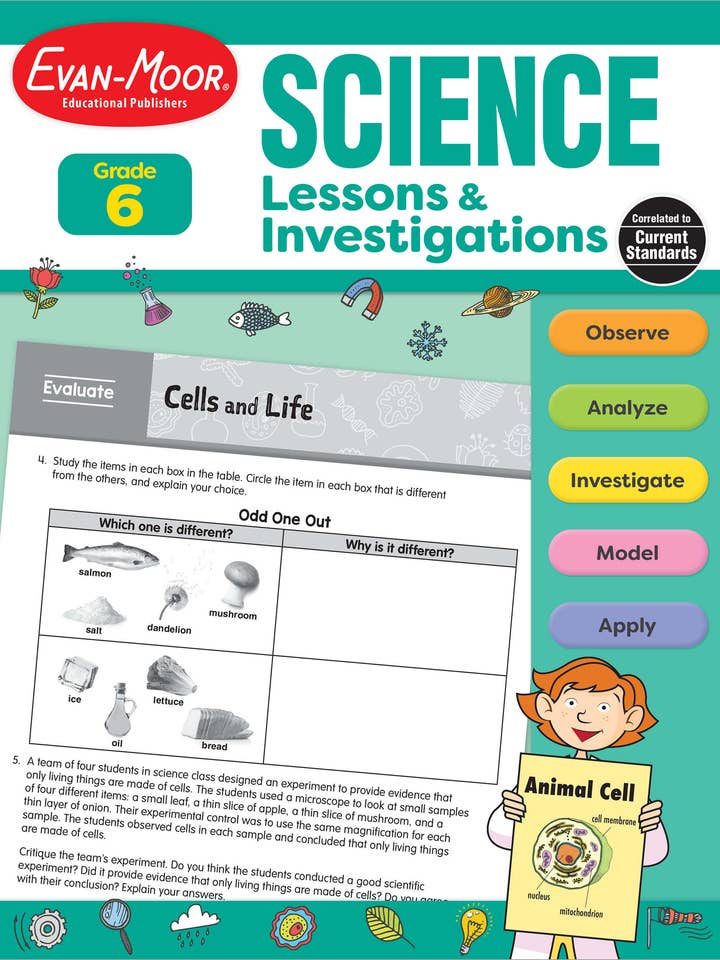 Science Lessons And Investigations, Grade 6 for wholesale by Carson Dellosa Education